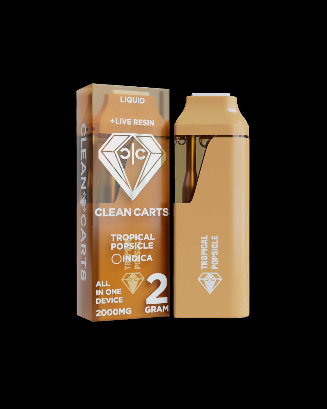 Tropical Popsicle - 2g live resin disposable [Clean Carts]