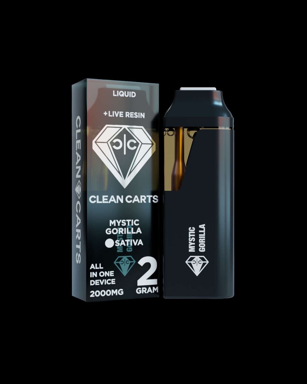 Mystic Gorilla - 2g live resin disposable [Clean Carts]