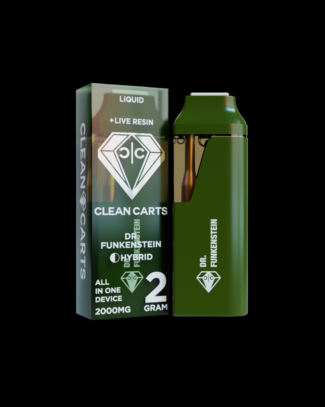 Dr Funkenstein - 2g live resin disposable [Clean Carts]