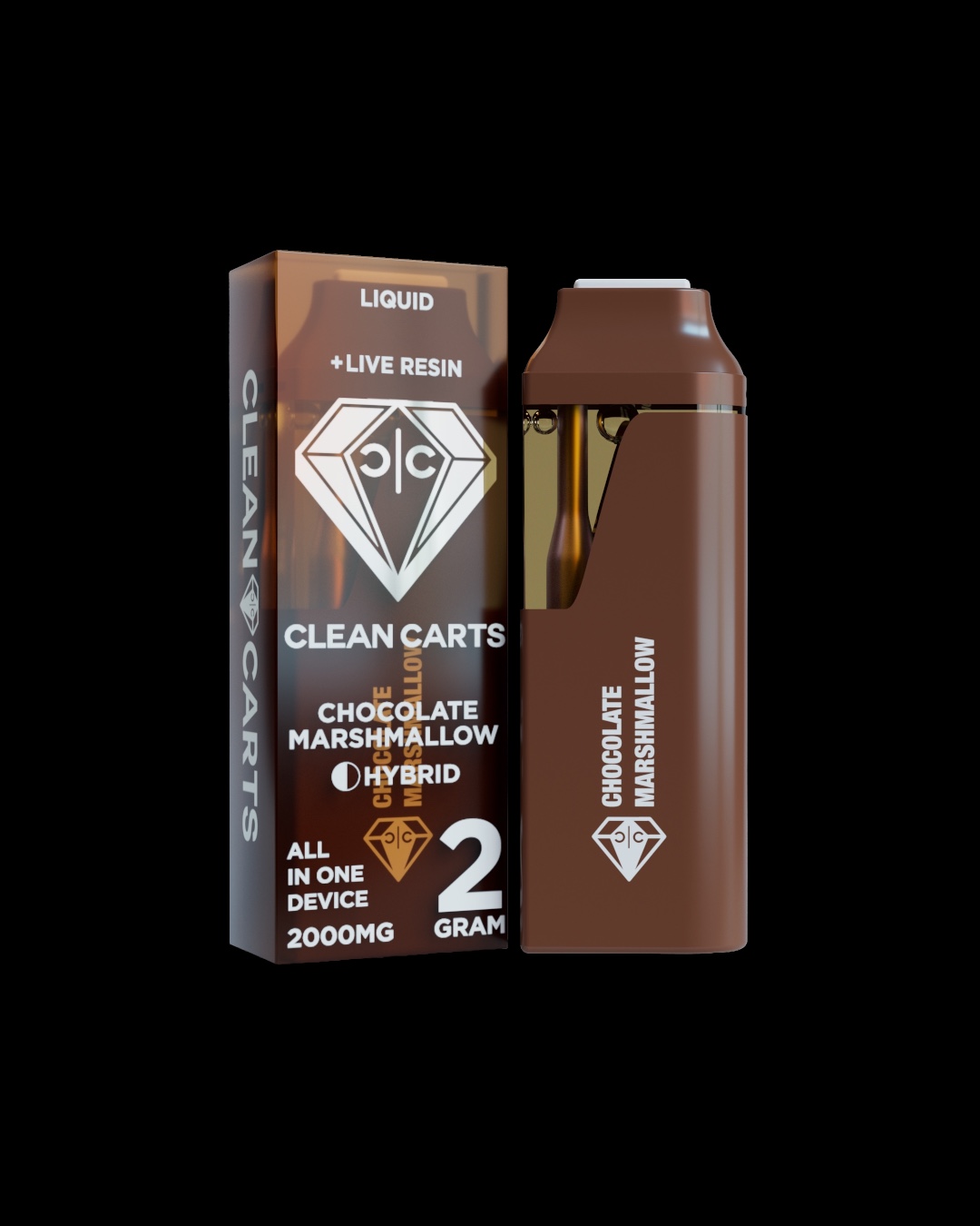 Chocolate Marshmellow - 2g live resin disposable [Clean Carts]