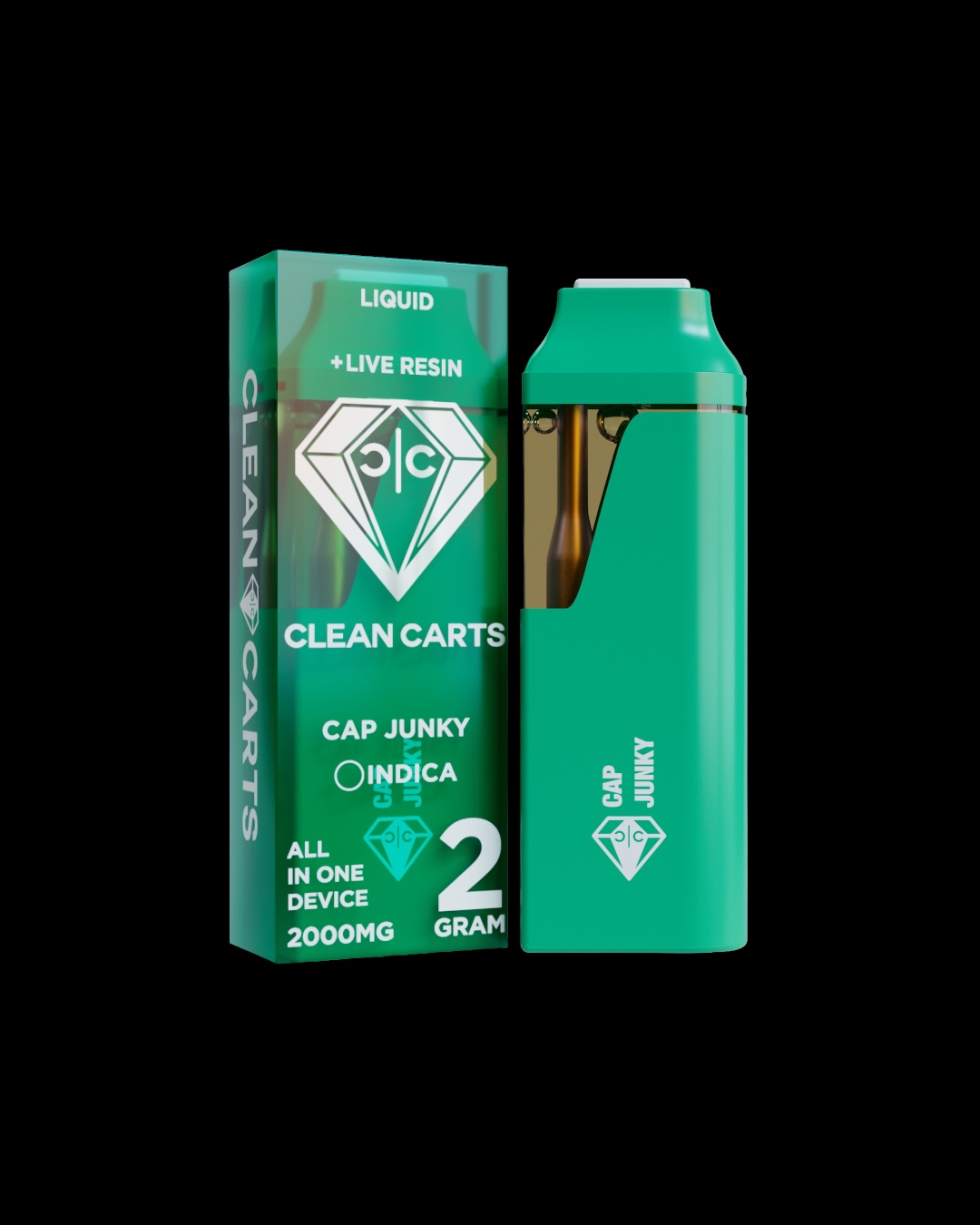 Cap Junky - 2g live resin disposable [Clean Carts]