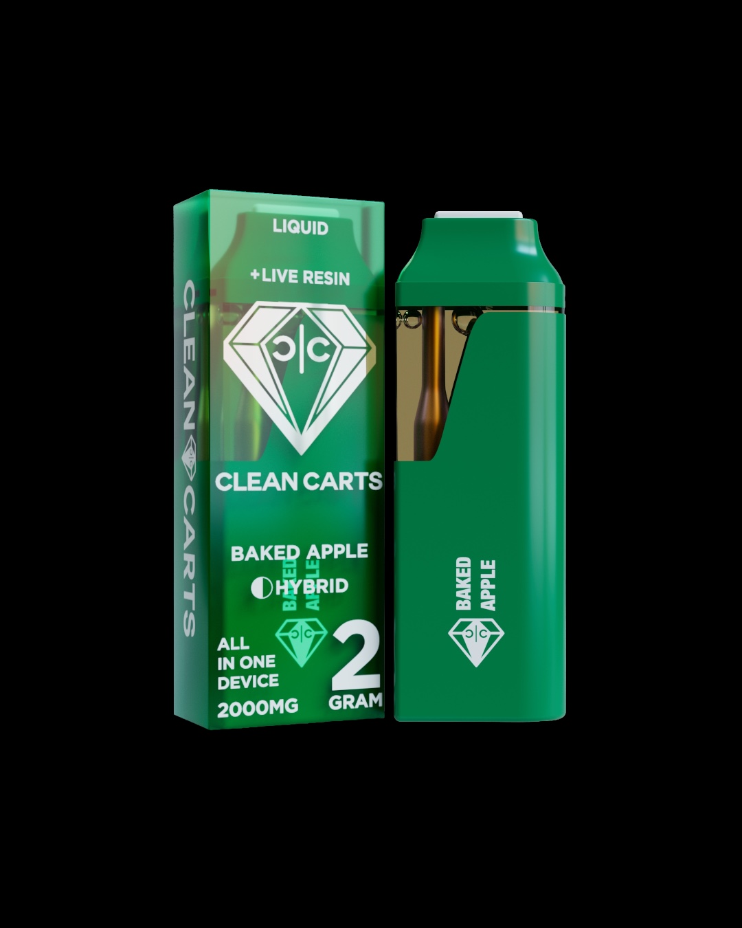 Baked Apple - 2g live resin disposable [Clean Carts]