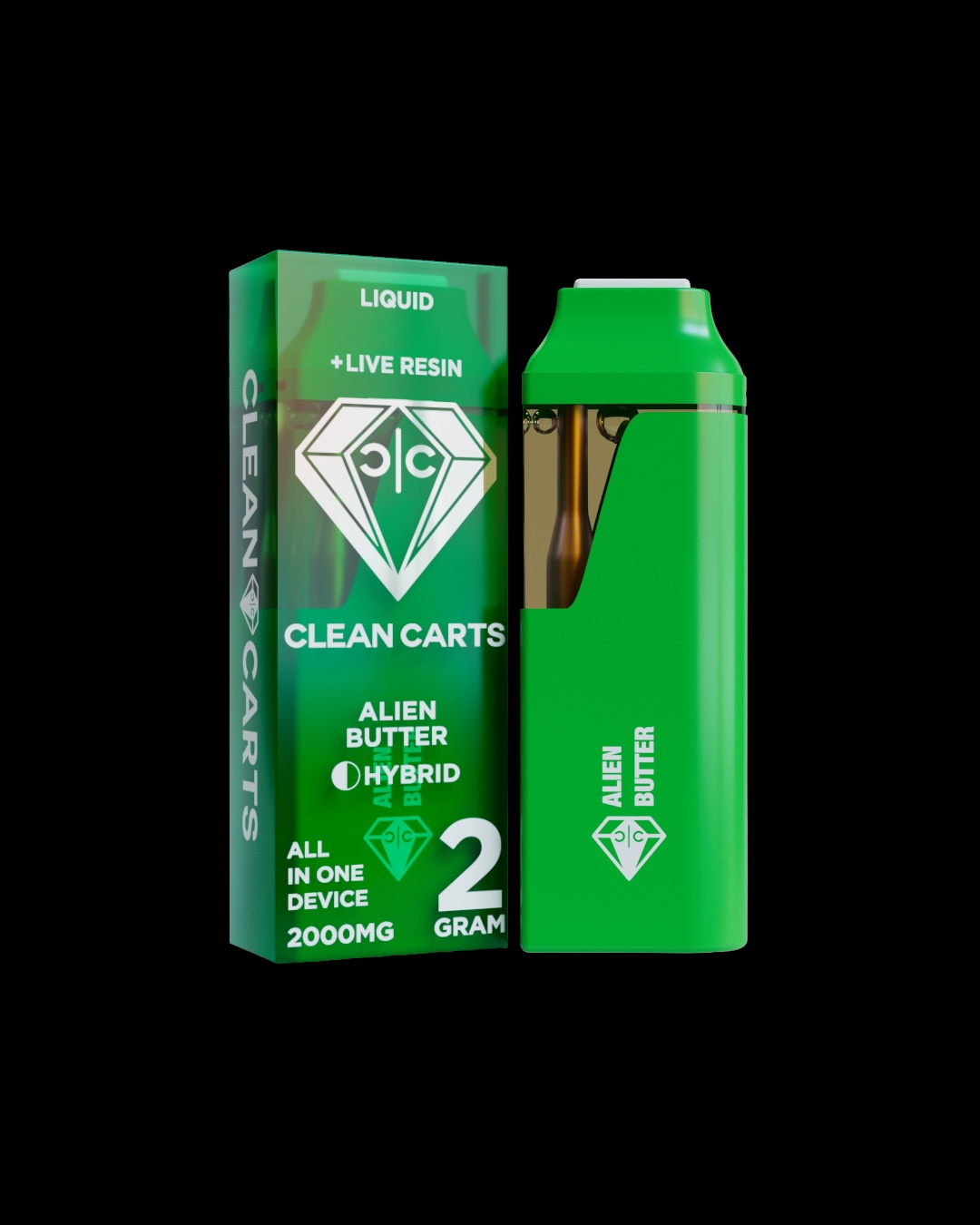 Alien Butter - 2g live resin disposable [Clean Carts]