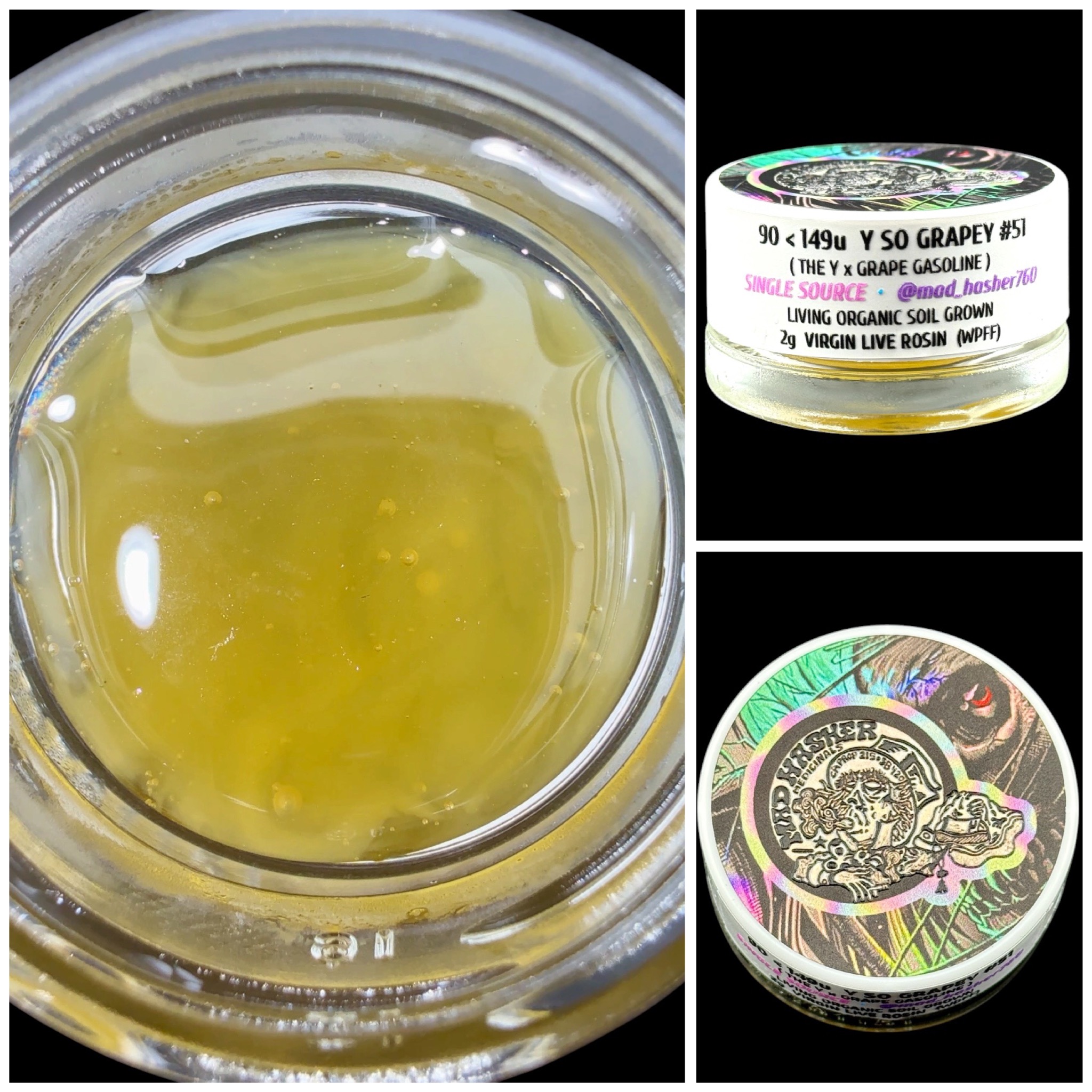 Y So Grapey #51 - 2g fresh press rosin [Mad Hasher]