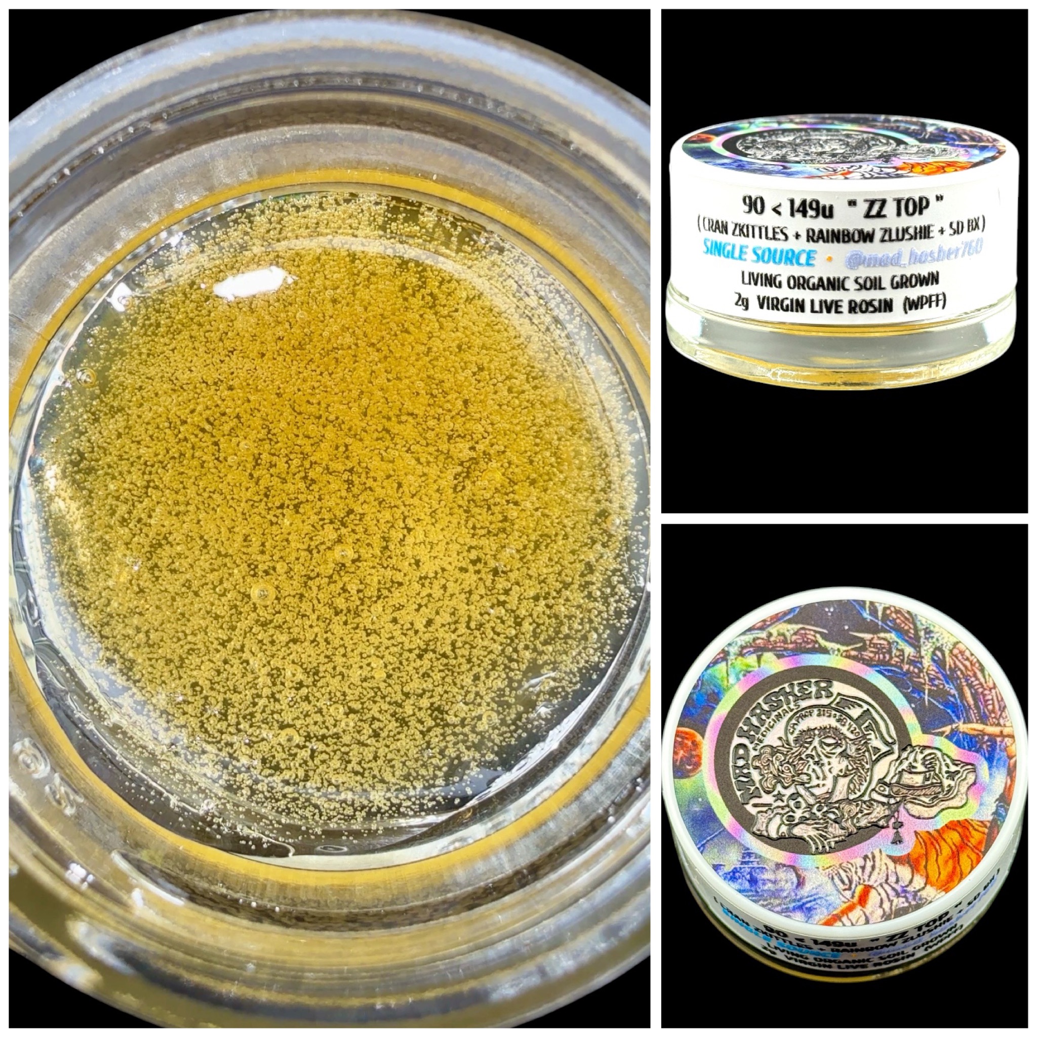 ZZ Top - 2g fresh press rosin [Mad Hasher]