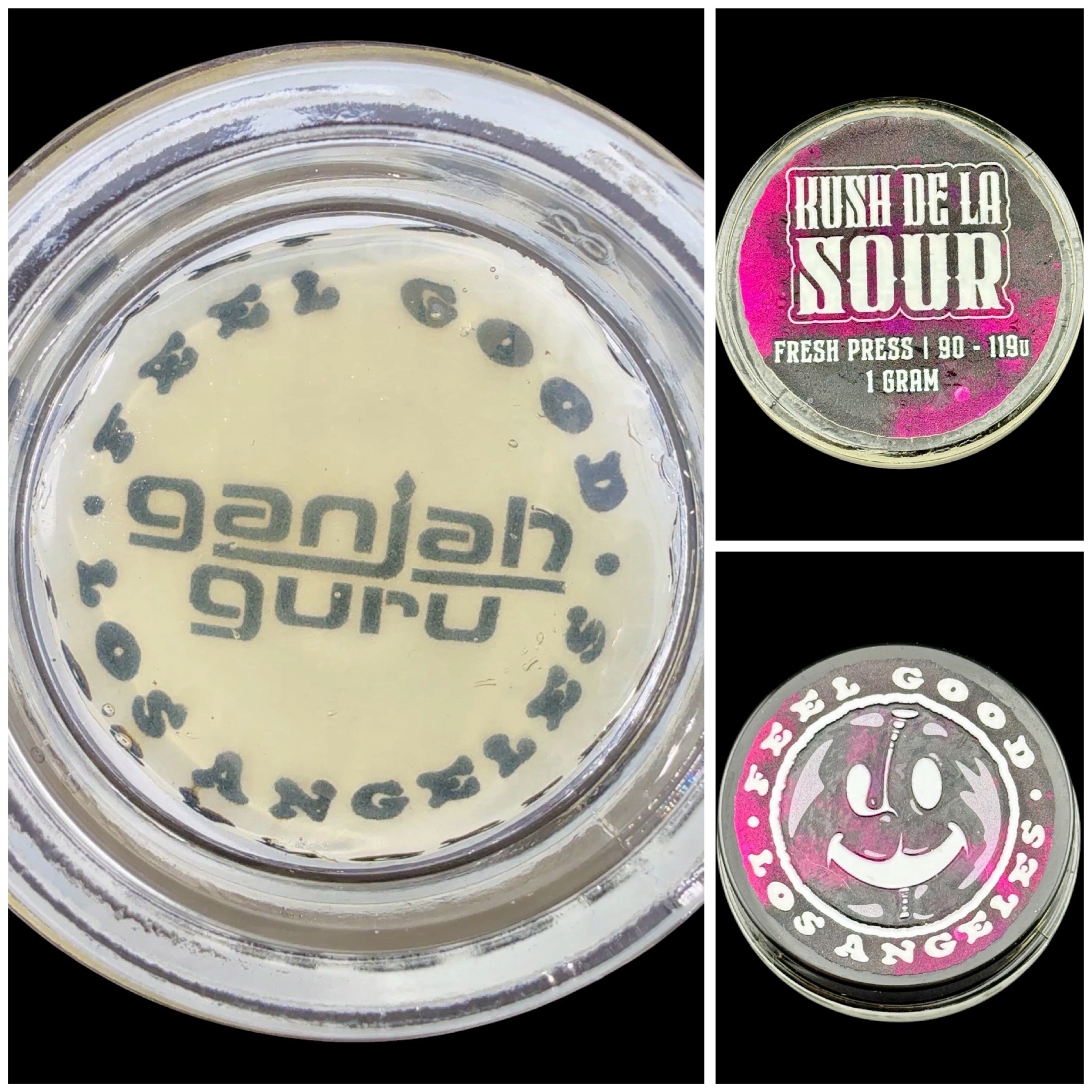 Kush De La Sour - 1g fresh press rosin [Feel Good x Ganjah Guru]