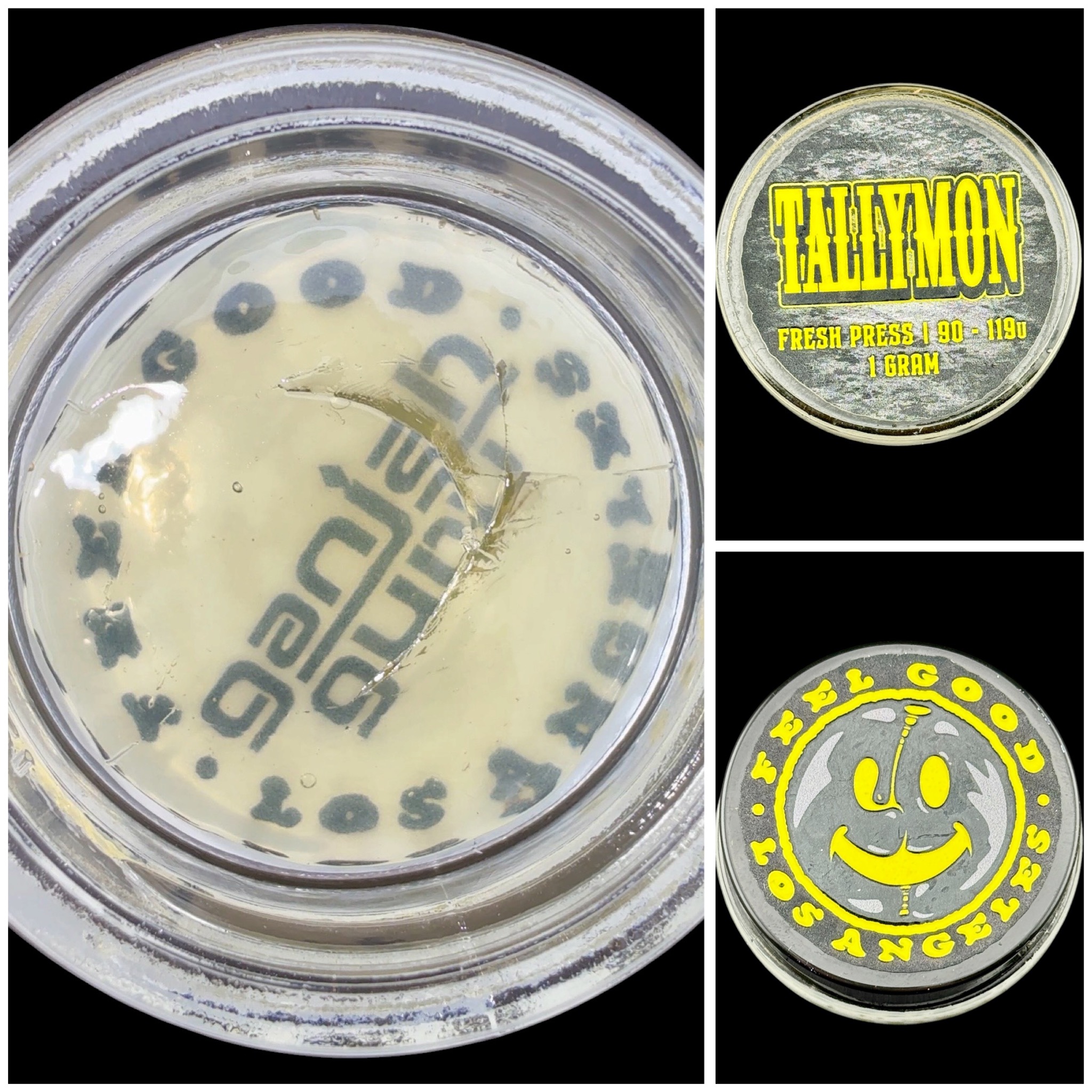 Tallymon - 1g fresh press rosin [Feel Good x Ganjah Guru]