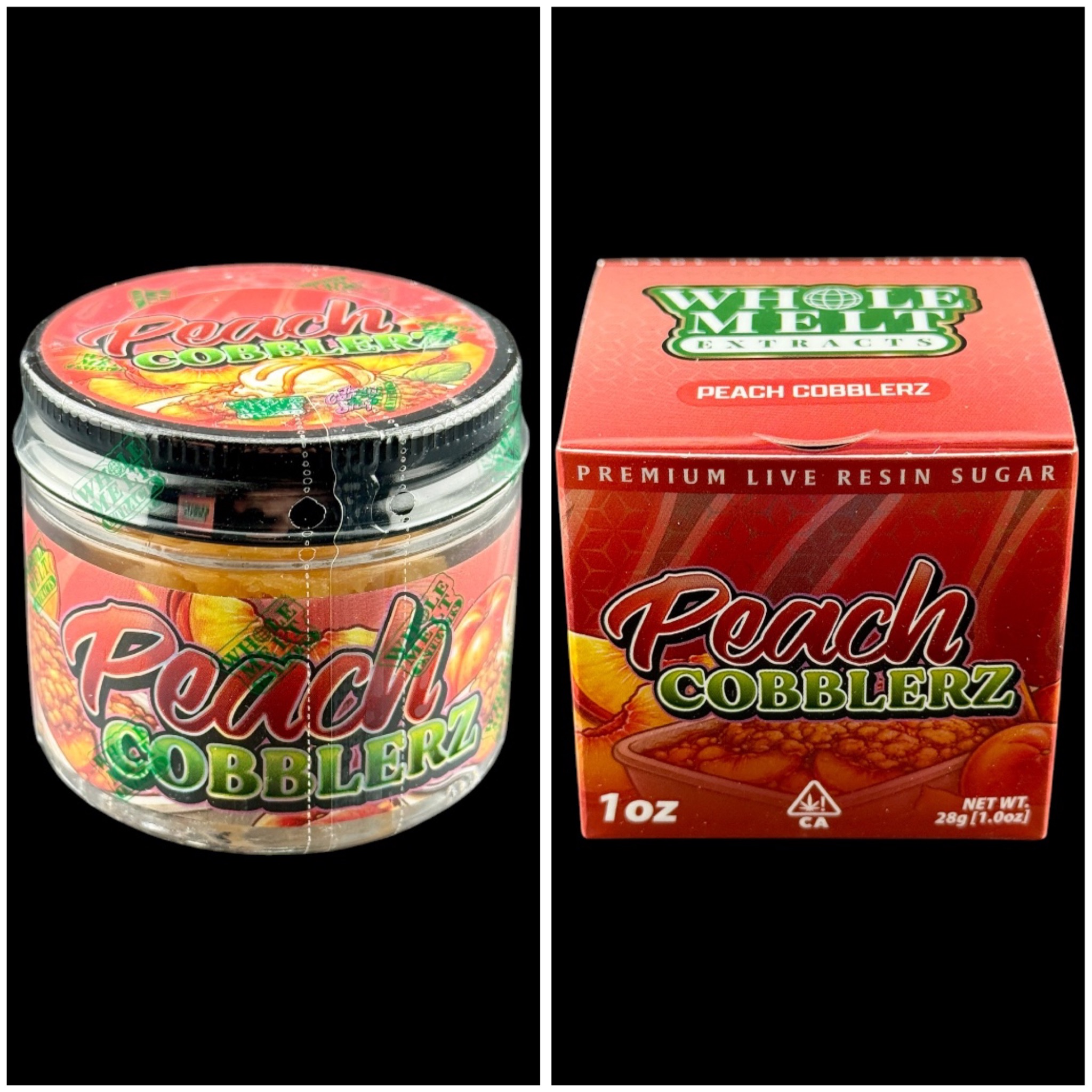 Peach Cobblerz - 1oz live resin sugar [Whole Melt Extracts]