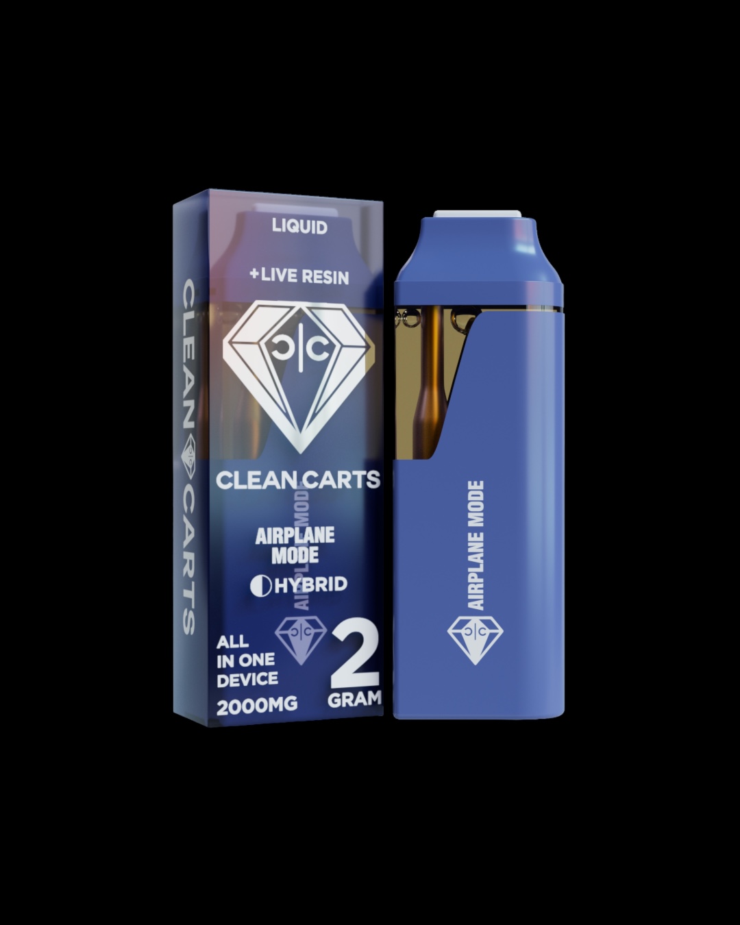 Airplane Mode - 2g live resin disposable [Clean Carts]