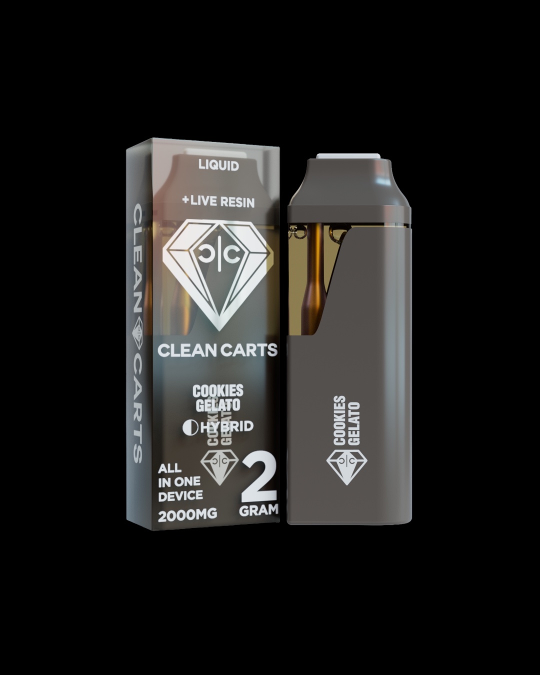 Cookies Gelato - 2g live resin disposable [Clean Carts]