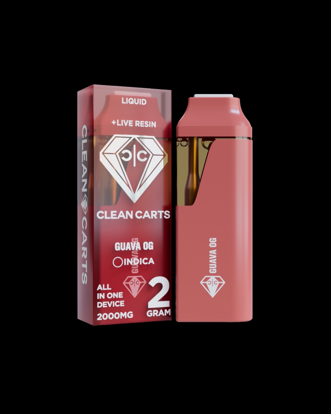 Guava OG - 2g live resin disposable [Clean Carts]