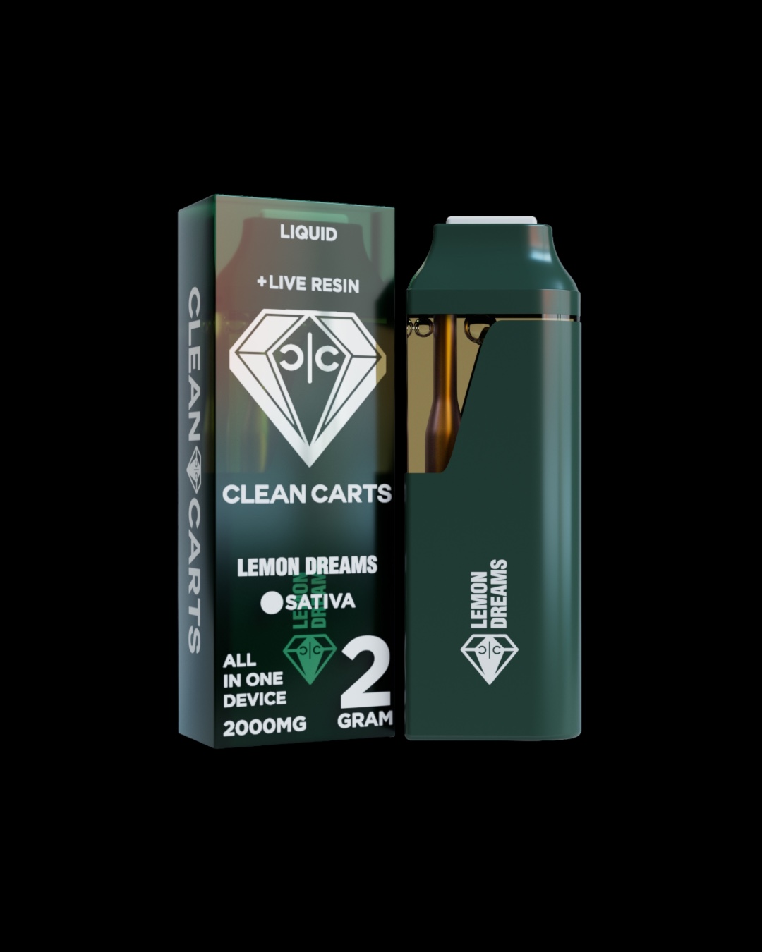 Lemon Dreams - 2g live resin disposable [Clean Carts]