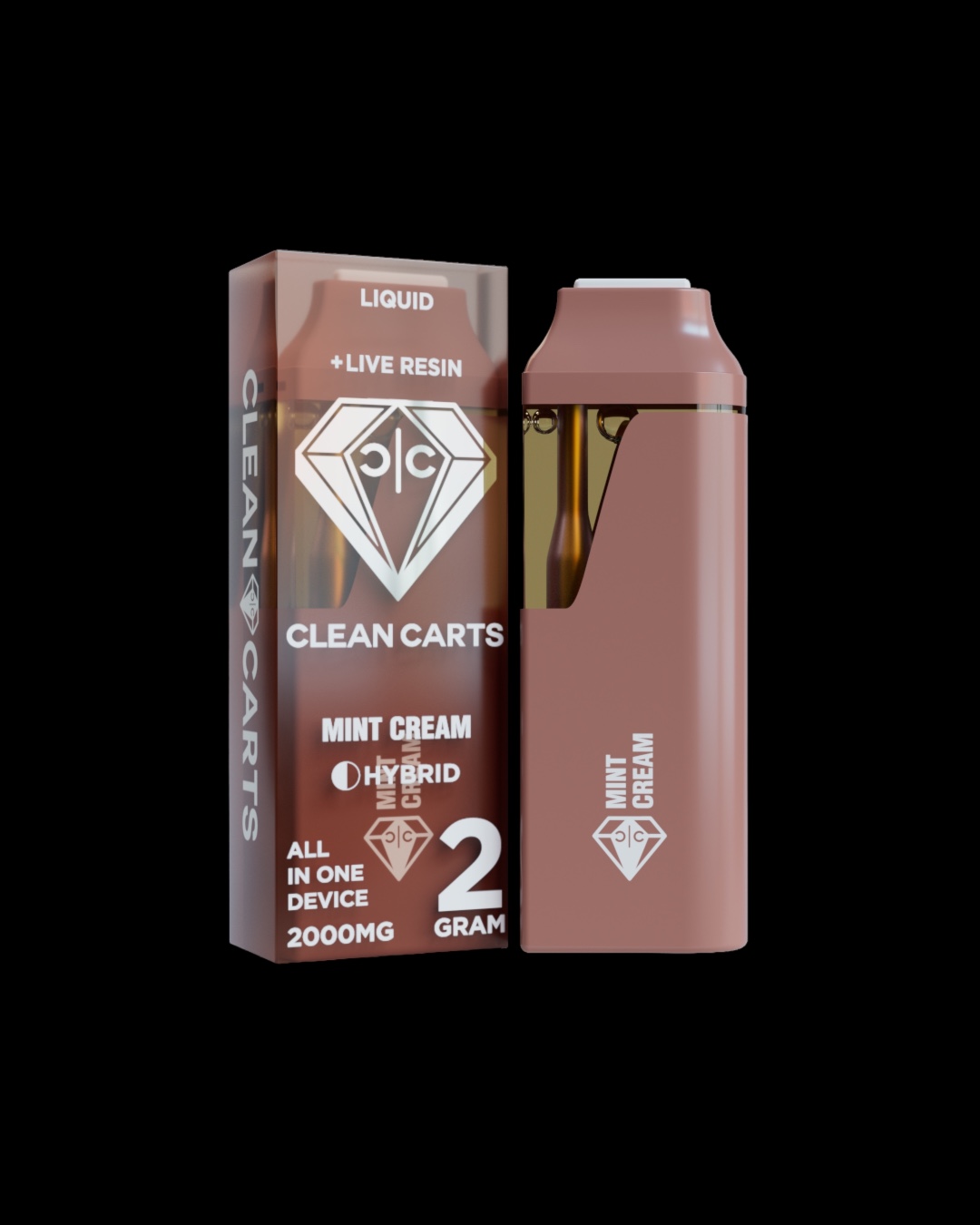Mint Cream - 2g live resin disposable [Clean Carts]