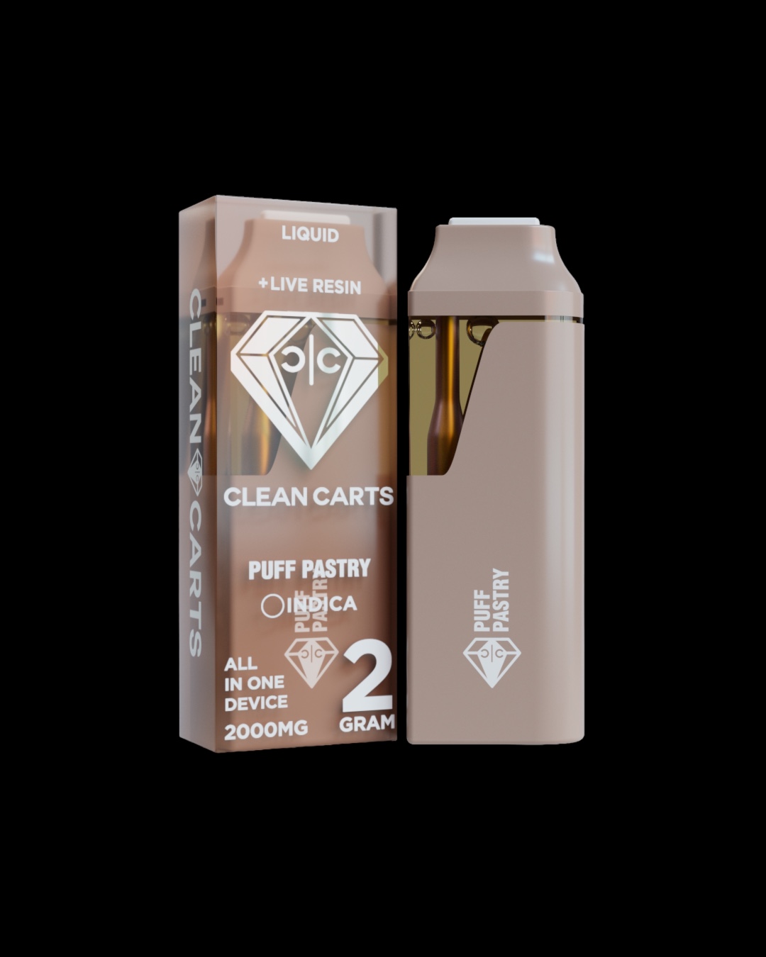 Puff Pastry - 2g live resin disposable [Clean Carts]