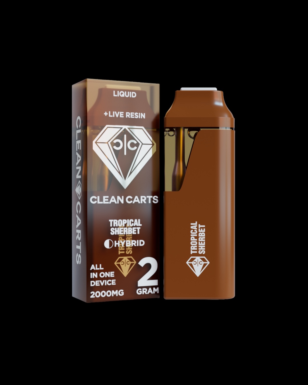 Tropical Sherbet - 2g live resin disposable [Clean Carts]