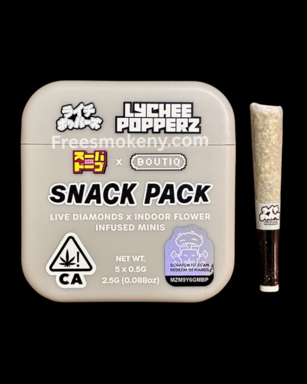 Lychee Popperz prerolls - 5 x .5g prerolls [Superdope x Boutiq]