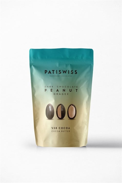 Patiswiss Dark Chocolate Coverd Peanut Dragee 80 g / 2.8 oz