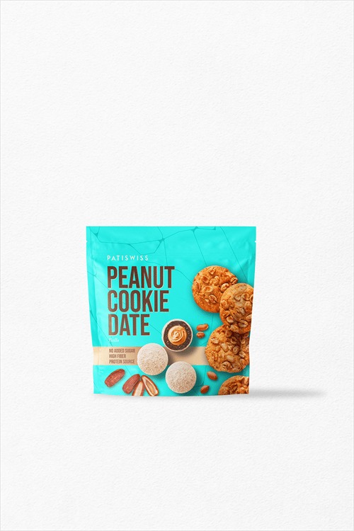 Patiswiss Peanut Cookie Date Balls, No Sugar Added 90 g / 3.17 oz