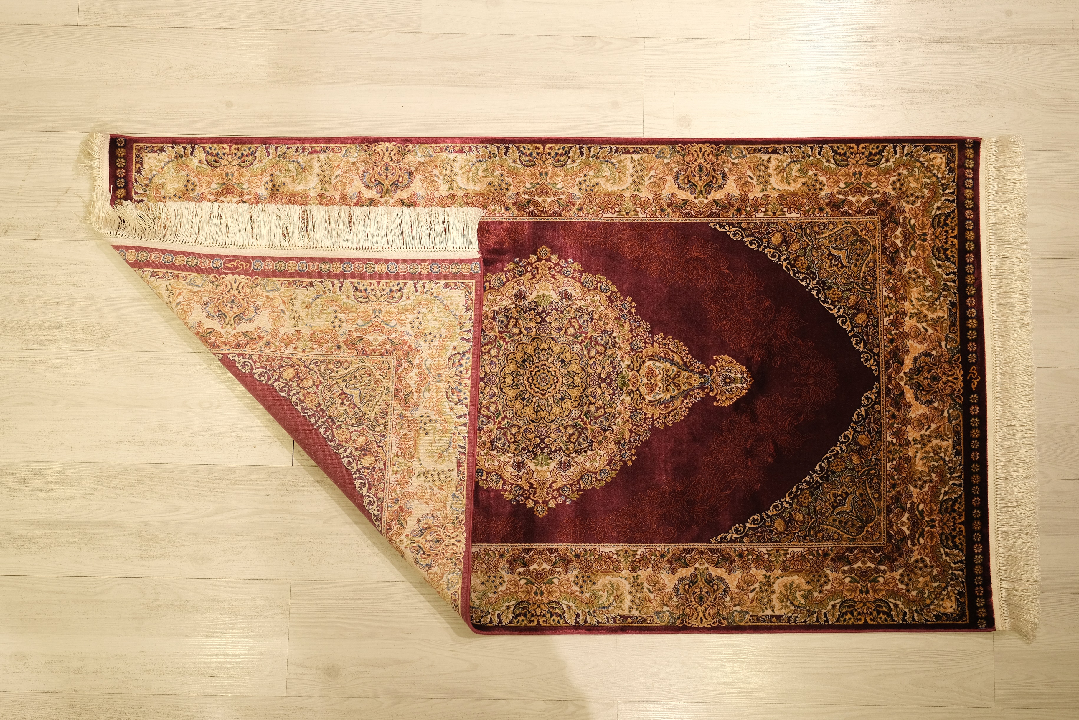 Madalyon Turkish Handmade Vintage Rug, Silk Rug