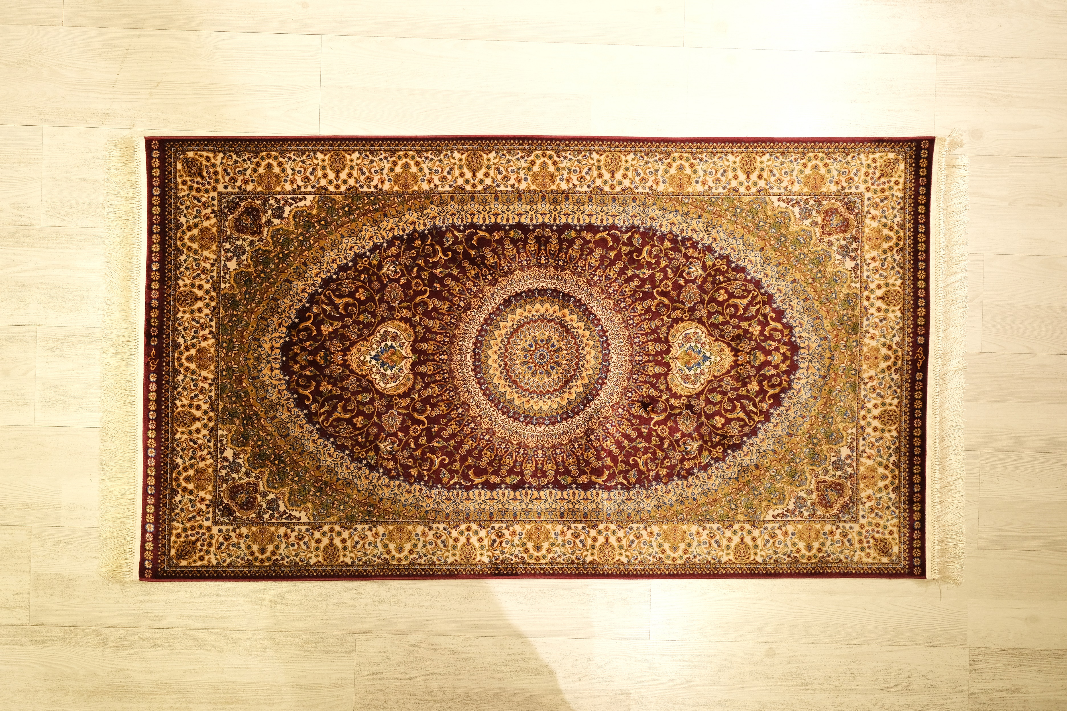 Madalyon Turkish Handmade Vintage Rug, Silk Rug