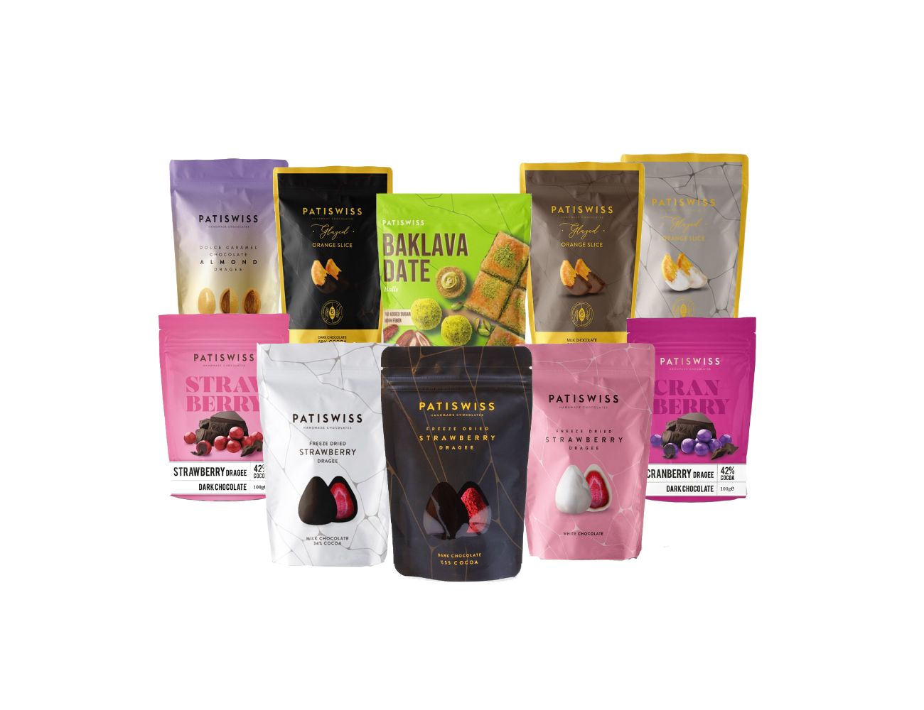 Patisswiss Chocolate Mixed Set, 10 pieces Special offer