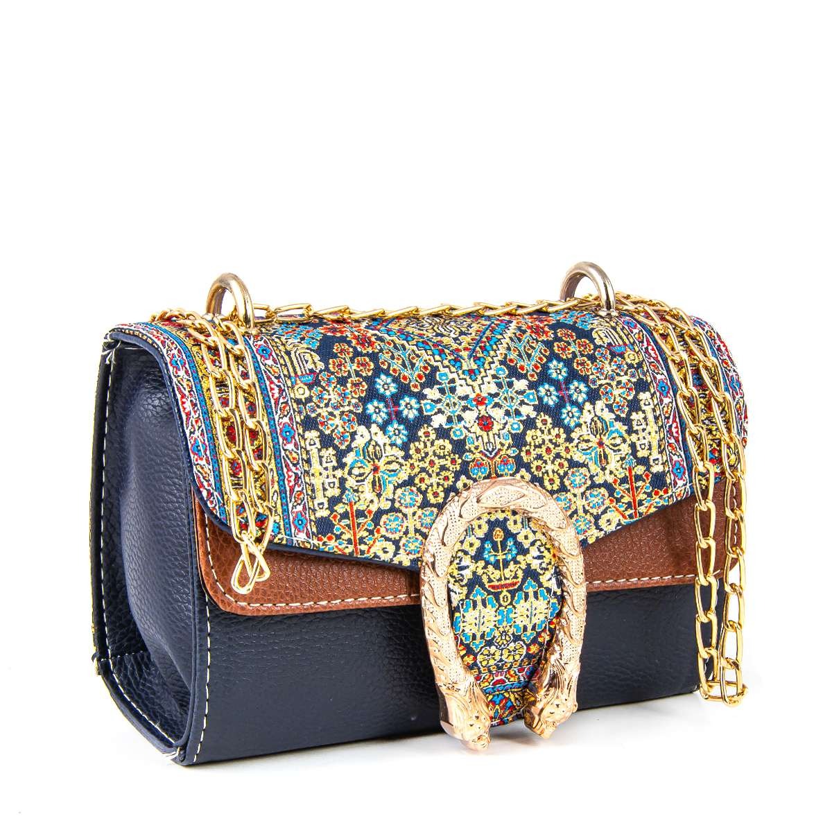 Turkish Handcrafted Tapestry Bag - Fancy Exquisite Artisanal Elegance