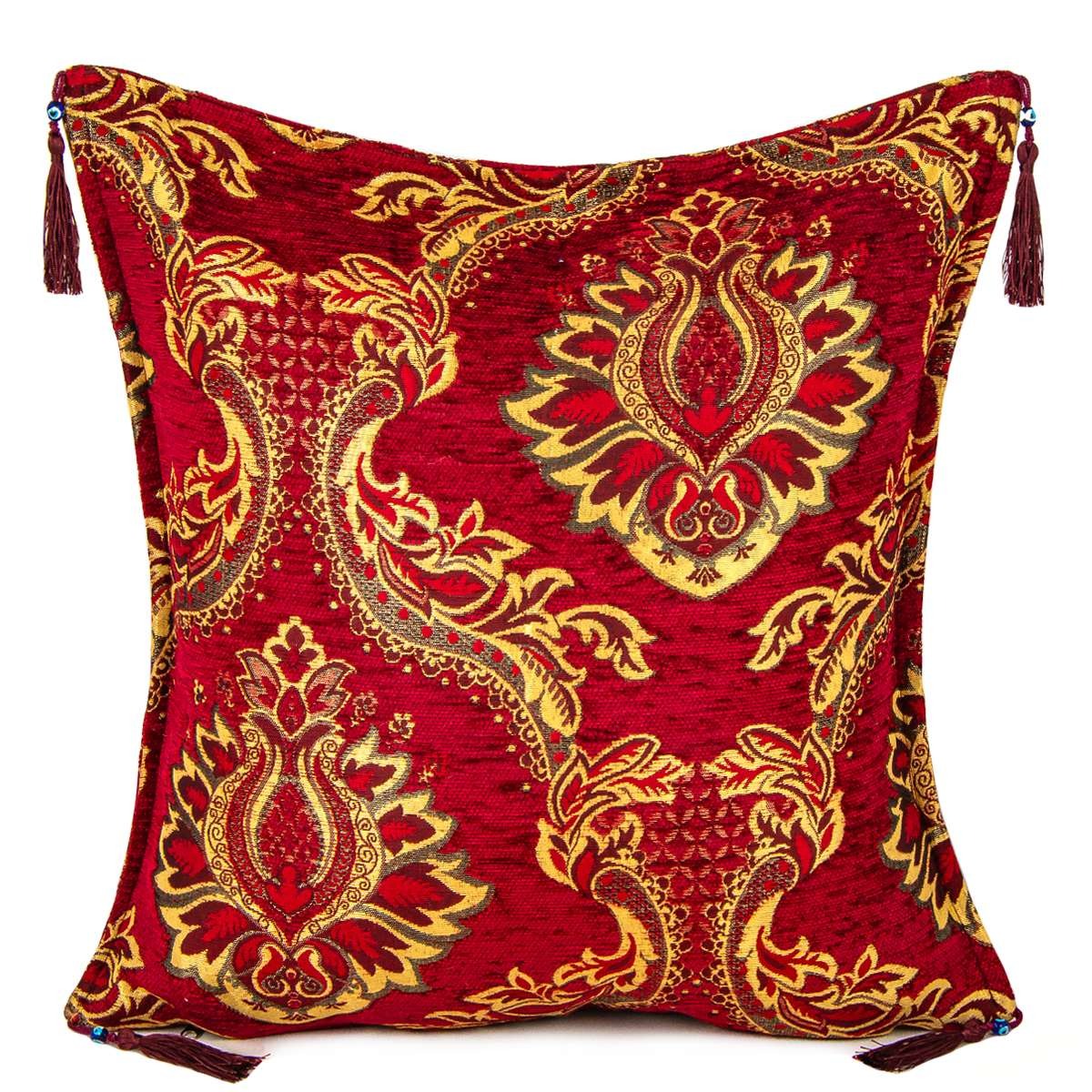 Turkish handmade pillow, Vintage style pillow pair, Retro ottoman style (Buy 1 Get 1 Free)