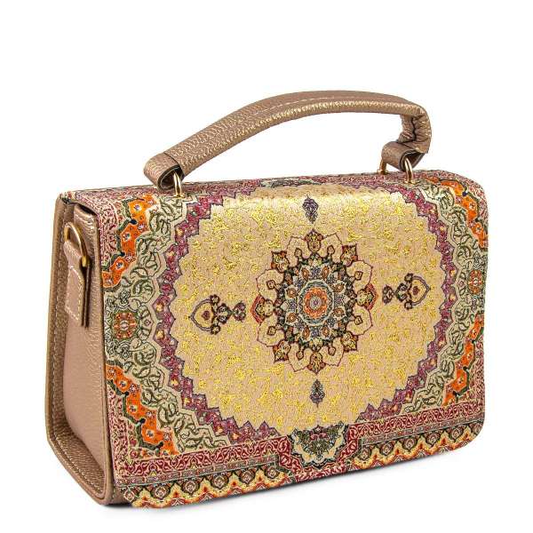 Vintage Carpet Inspired Handmade Woven Women's Handbag