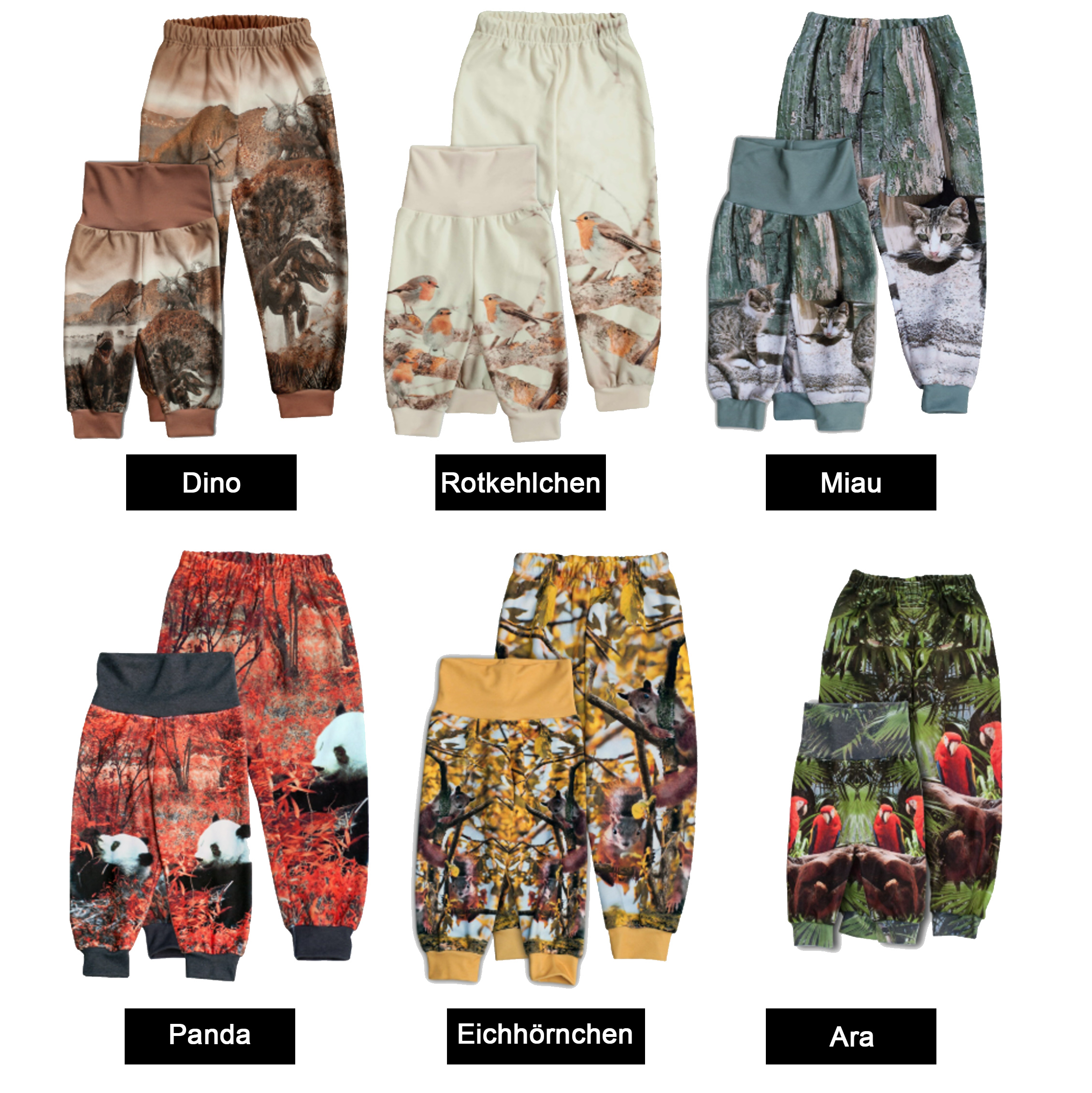 Pants by print selection