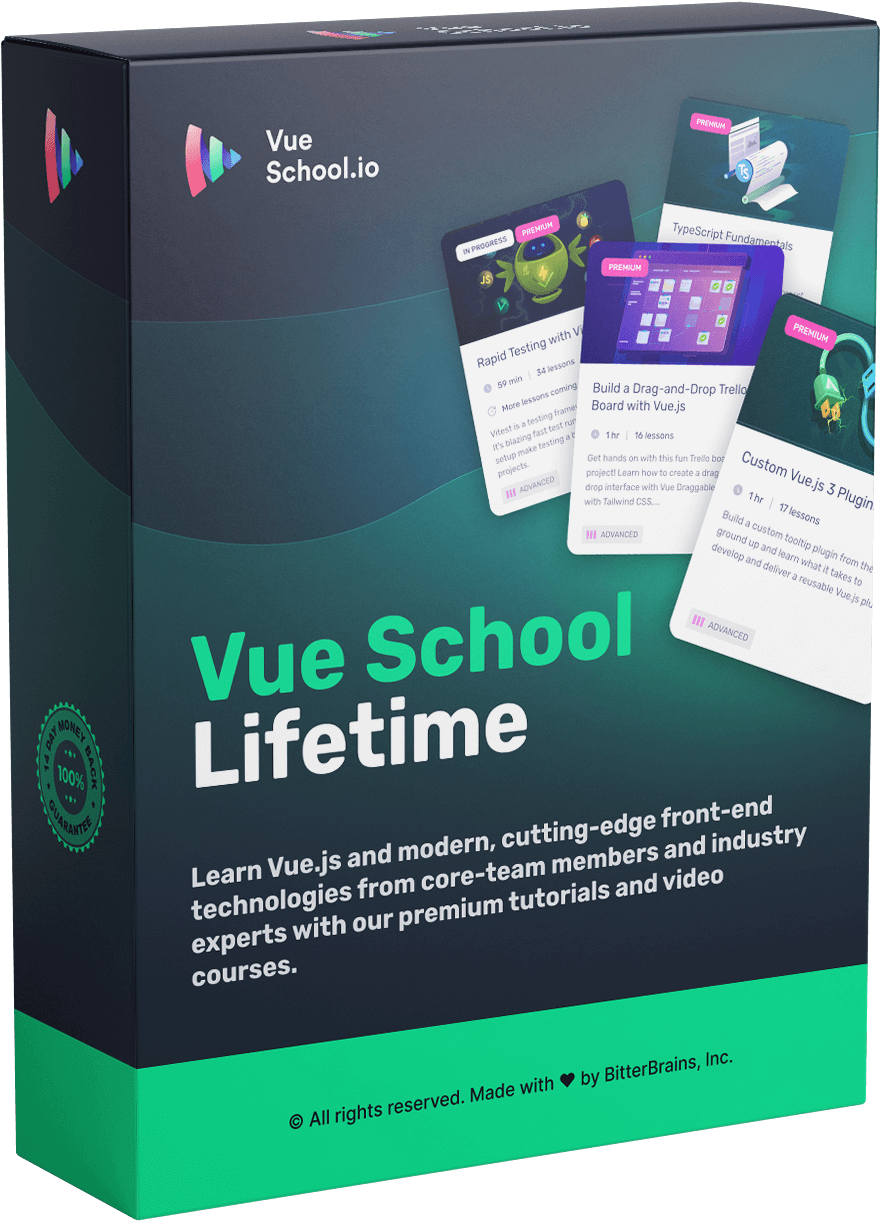 Vue School Lifetime Subscription