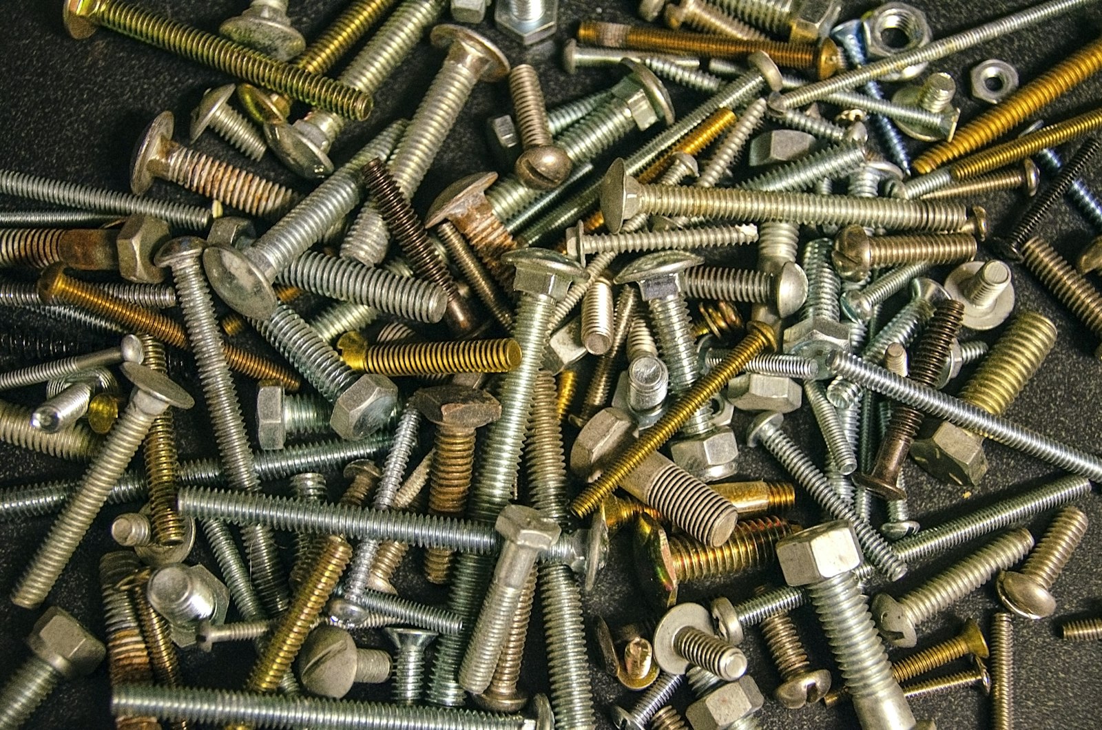 Assorted bolts, nuts and washers